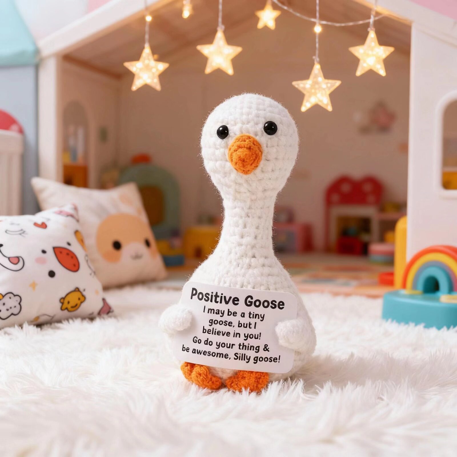 Home Textiles Trends - 수제 크로셰 긍정적인 거위 장식 아미구루미