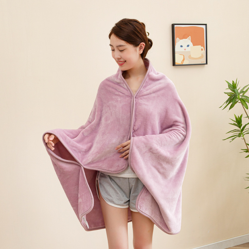 Home Textiles Europe - 100X140cm 솔리드 숄 플란넬 담요 심플하고