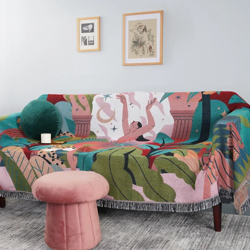 Home Textiles Trends - 섬유 도시 숲 댄서 던지기 담요,