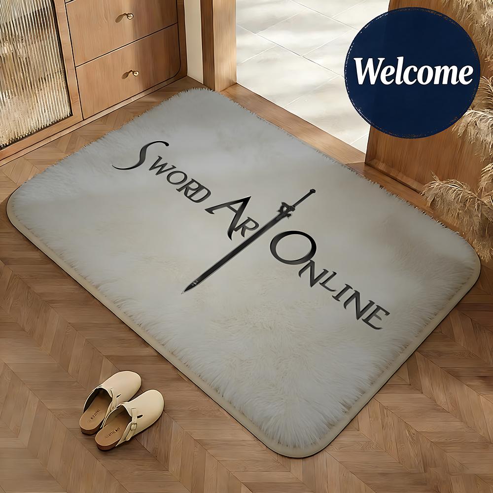 Home Textiles Online - 부드러운 플란넬 바닥 매트 애니메이션 소드