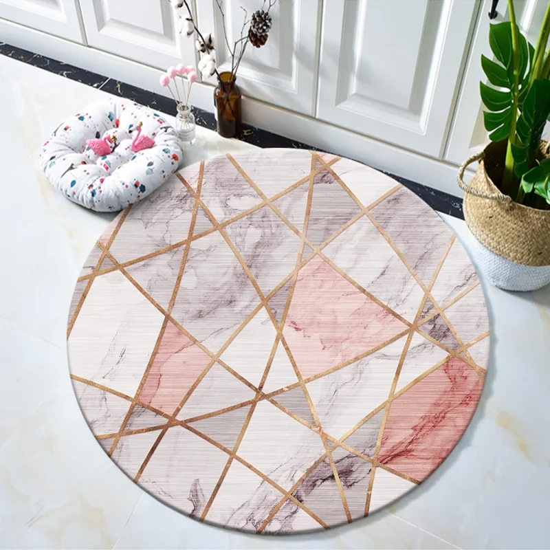 Home Textiles Online - ~O~거실용 라이트 럭셔리 원형 바닥 매트
