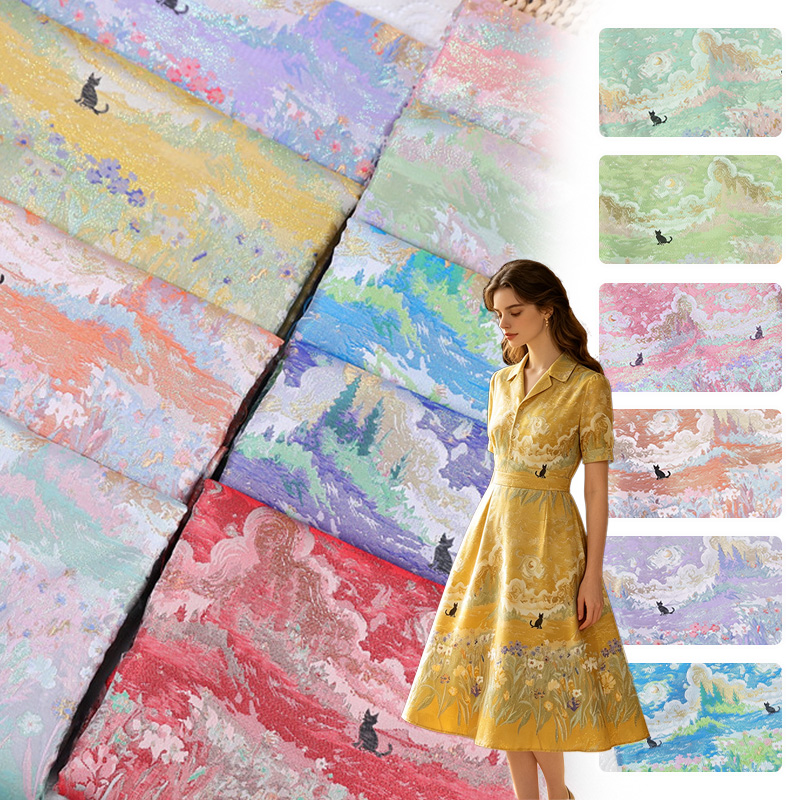 Home Textiles Trends - 내셔널 트렌드 골든 자카드 브로케이드 원단