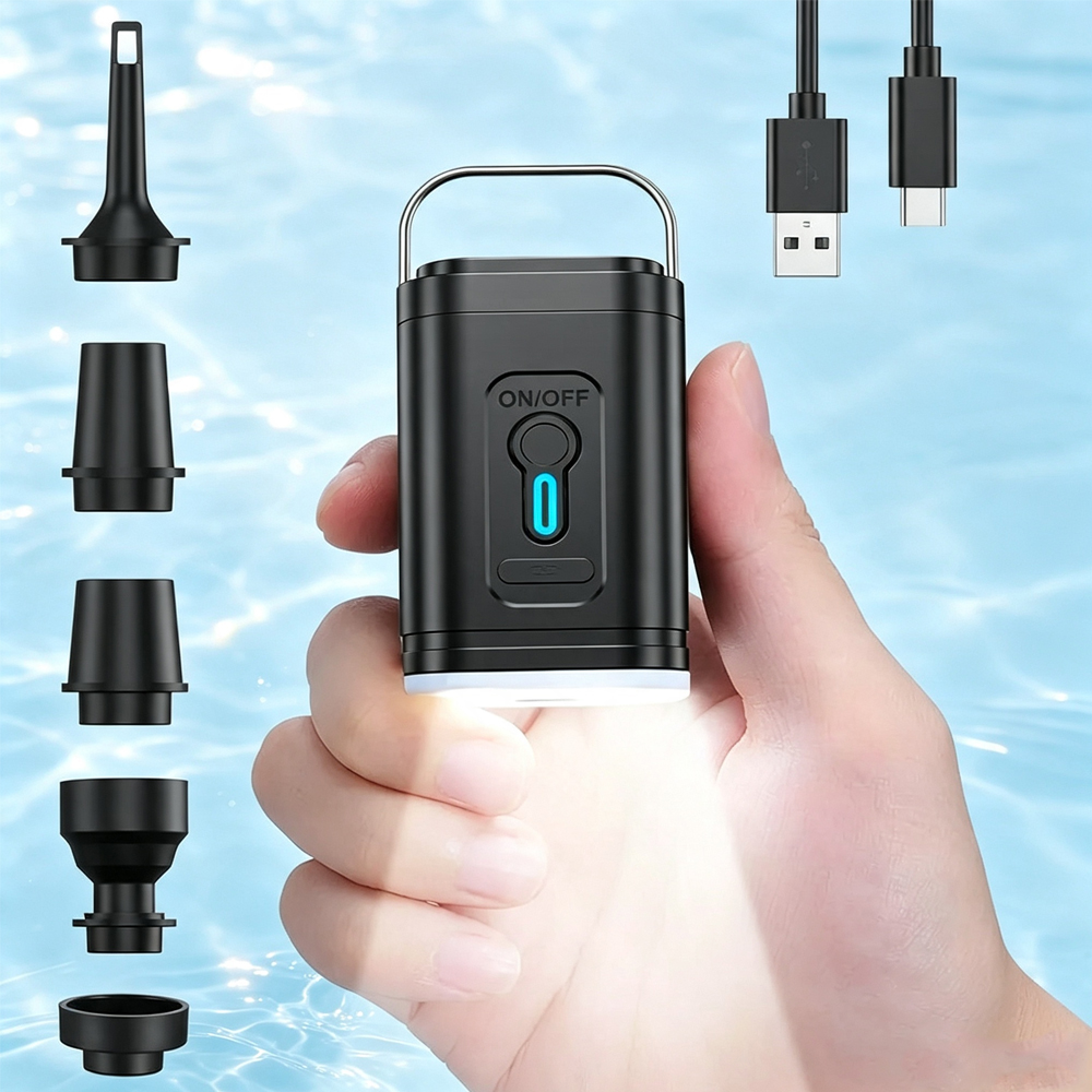 Fitted Sheet Deep - 미니 휴대용 에어펌프 1200mAh USB 충전식..