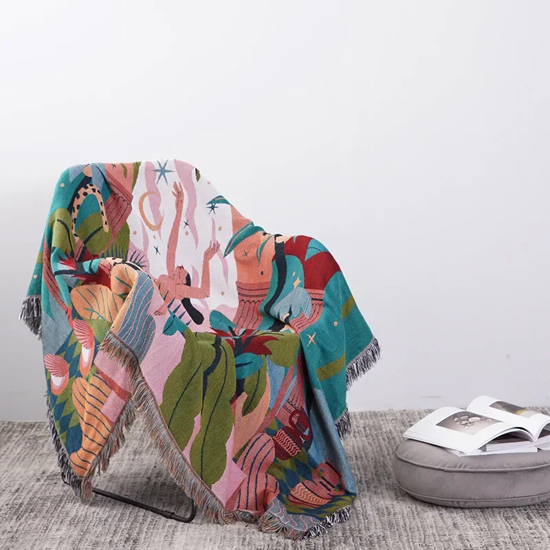 섬유 도시 숲 댄서 던지기 담요, 양면 소파 커버, 트 - Home Textiles Trends 리뷰 및 가격