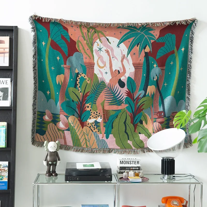 섬유 도시 숲 댄서 던지기 담요, 양면 소파 커버, 트 - Home Textiles Trends 리뷰 및 가격