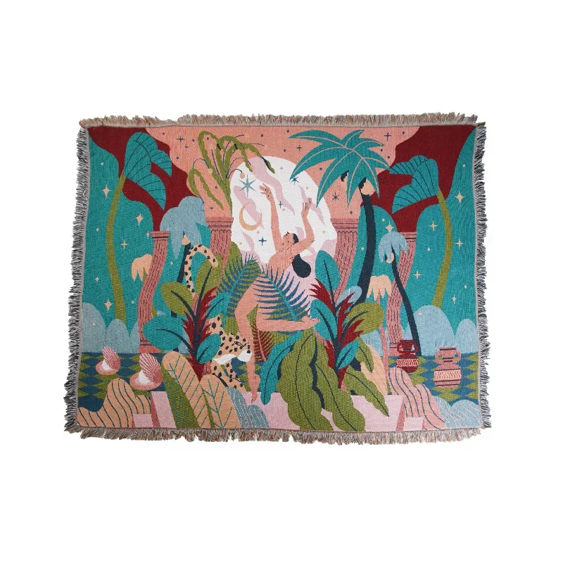 섬유 도시 숲 댄서 던지기 담요, 양면 소파 커버, 트 - Home Textiles Trends 리뷰 및 가격