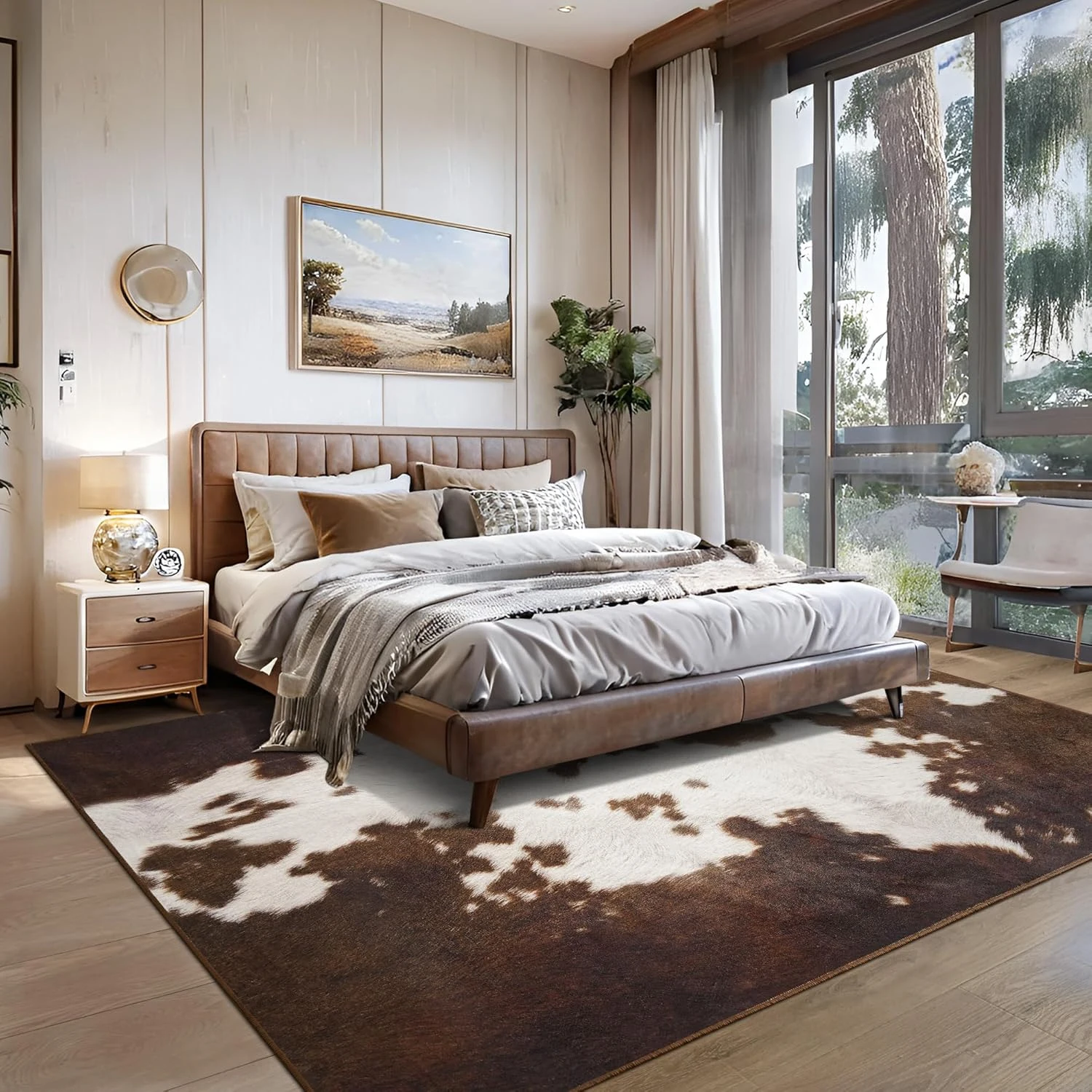 애니멀 프린트 거실용 대형 러그 고급 홈 데코 매트 논 - Home Textiles Online 리뷰 및 가격