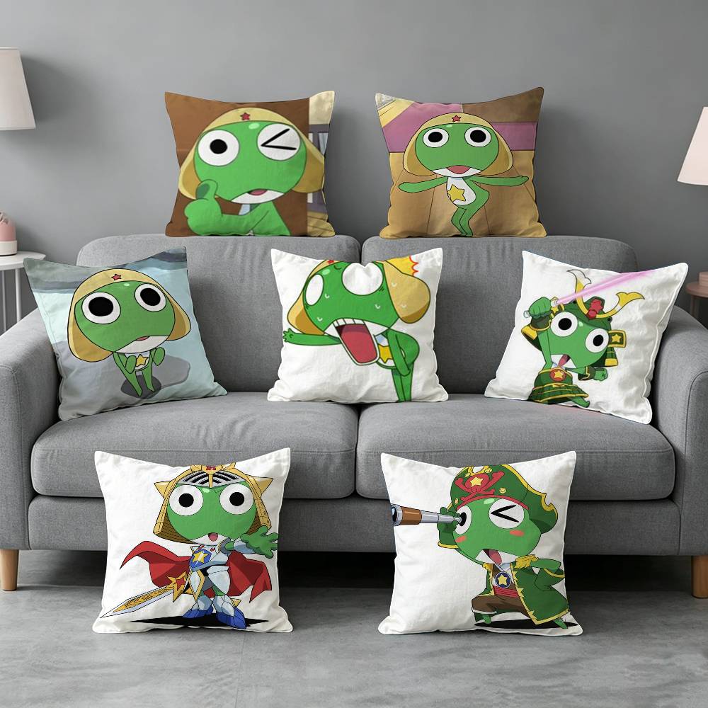 Keroro Gunsous-s Frog-g 베개 커버  - Home Textiles Definition 리뷰 및 가격