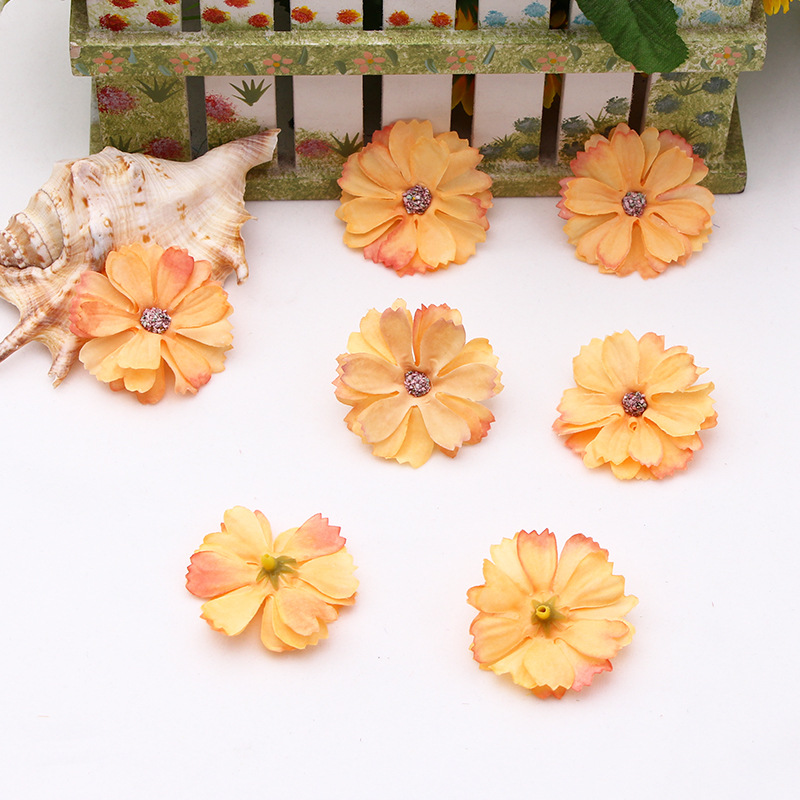 20PCS/핫 트렌드! 4.5cm DIY 실크 꽃 머리 - Home Textiles Trends 리뷰 및 가격